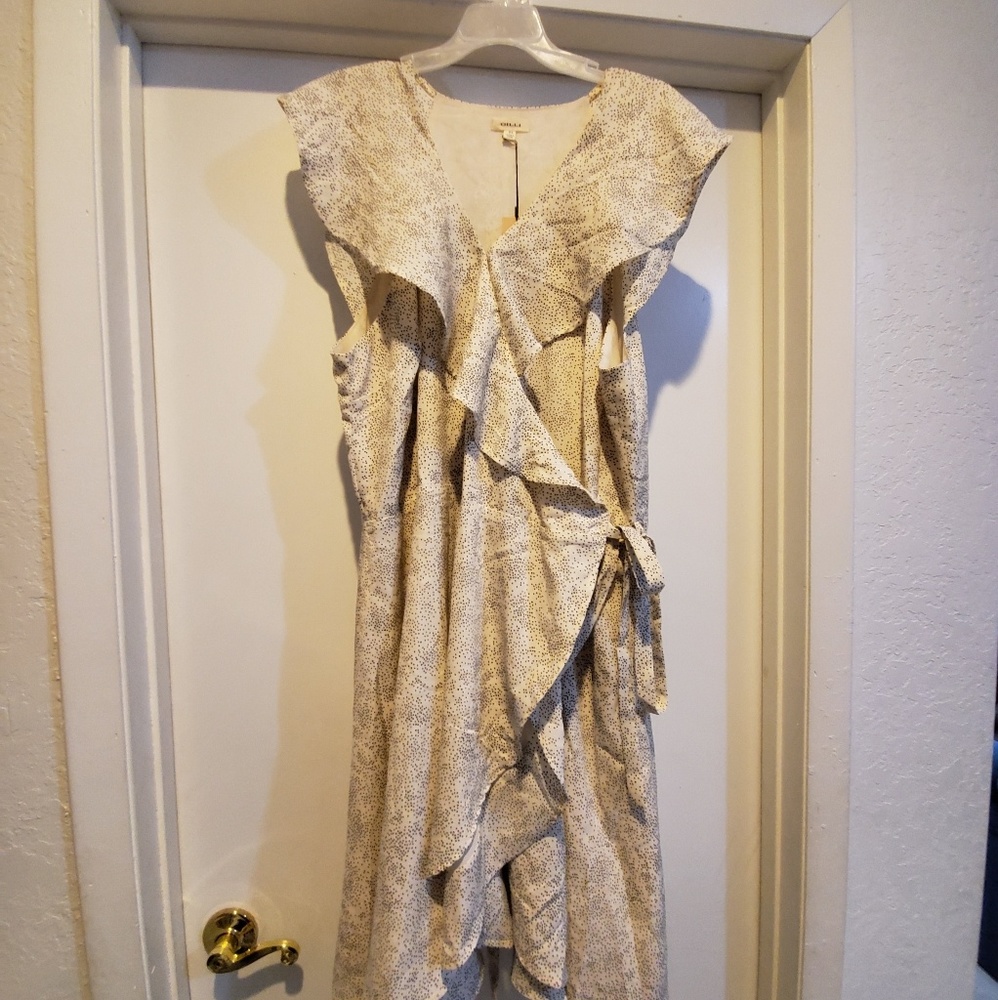 NWT-Gilli Polka Dot Wrap Dress!